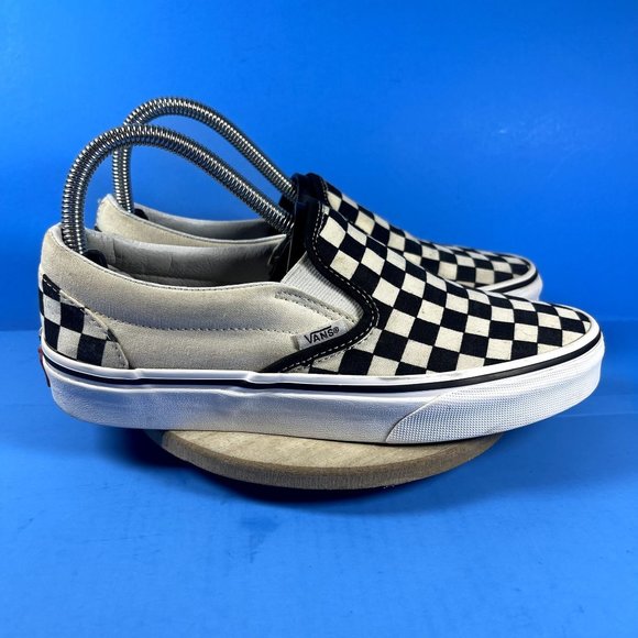 Vans Women's Checkerboard Classic Slip On Shoes Size 7.5 - Picture 2 of 11